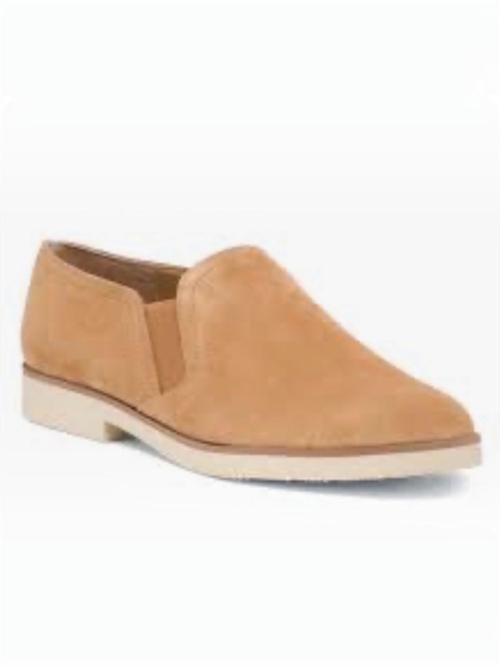 Franco Sarto Lingo Camel Suede Slip On Loafers Size 8 1/2 M